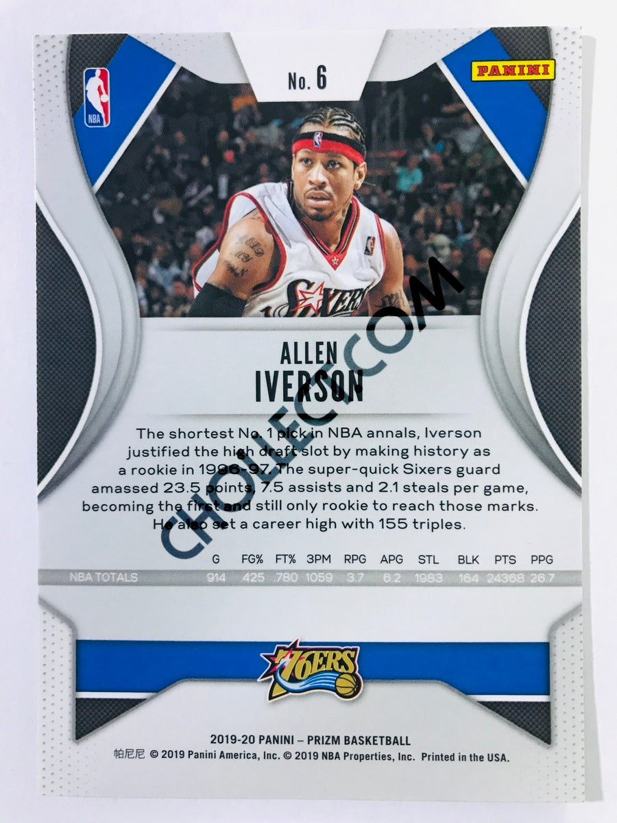 Allen Iverson - Philadelphia 76ers 2019-20 Panini Prizm #6