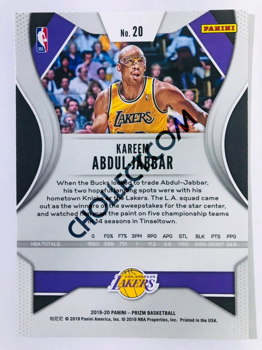 Kareem Abdul-Jabbar - Los Angeles Lakers 2019-20 Panini Prizm #20