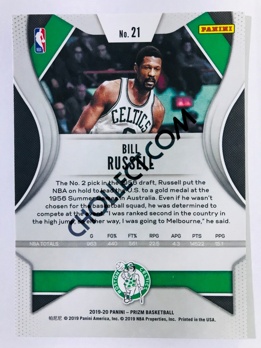 Bill Russell - Boston Celtics 2019-20 Panini Prizm #21