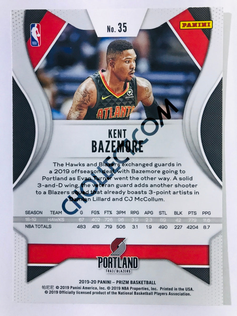 Kent Bazemore - Portland Trail Blazers 2019-20 Panini Prizm #35