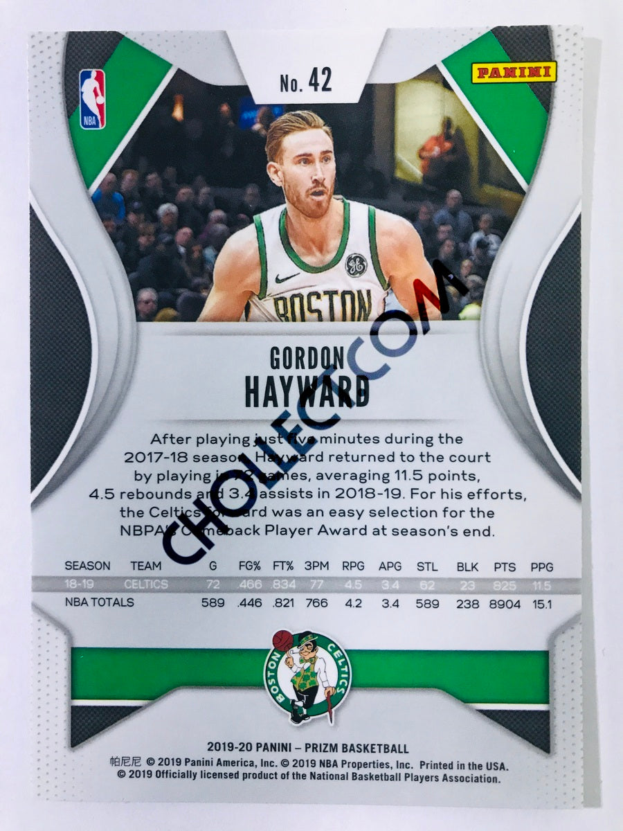 Gordon Hayward - Boston Celtics 2019-20 Panini Prizm #42