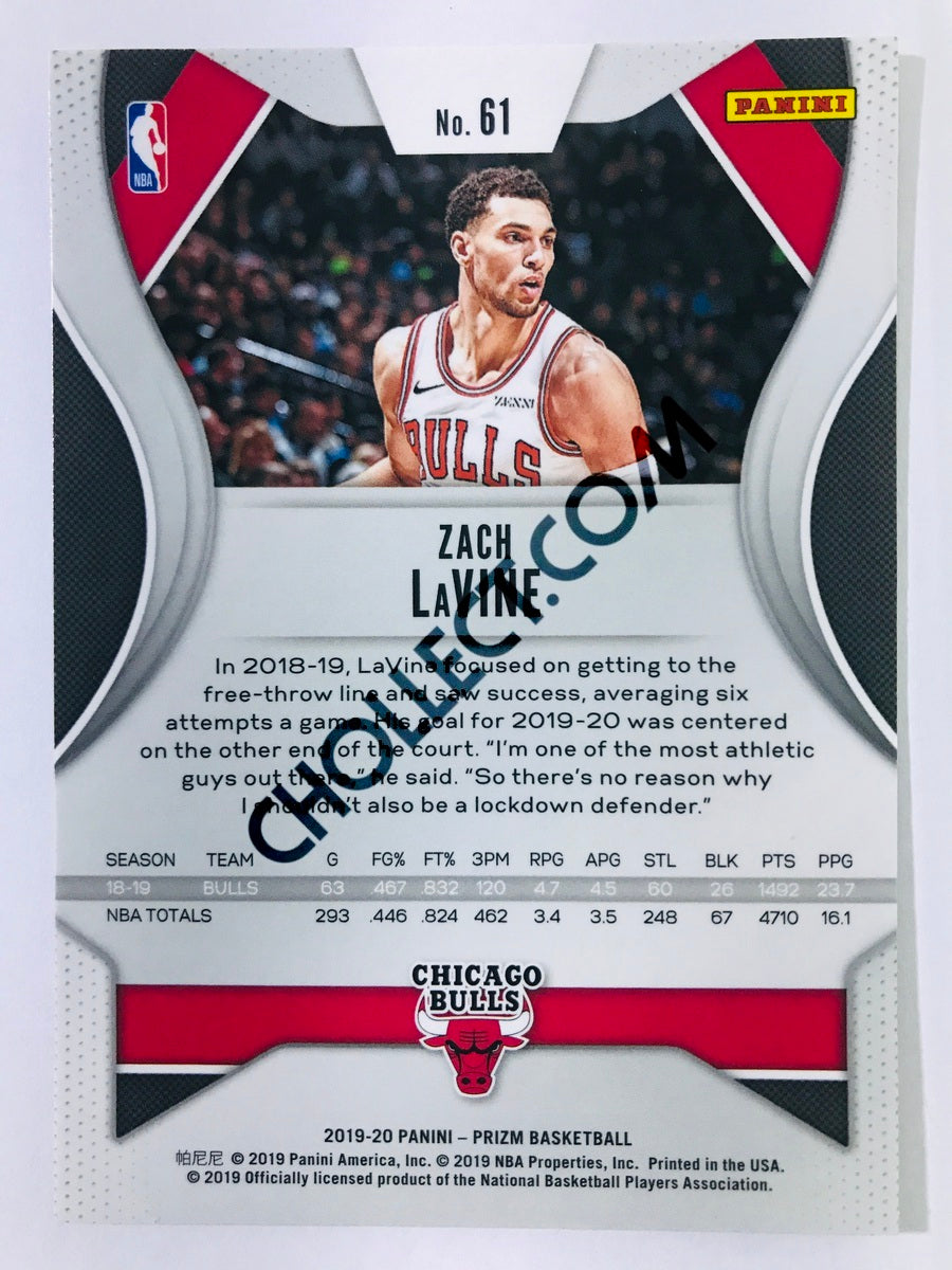 Zach LaVine - Chicago Bulls 2019-20 Panini Prizm #61