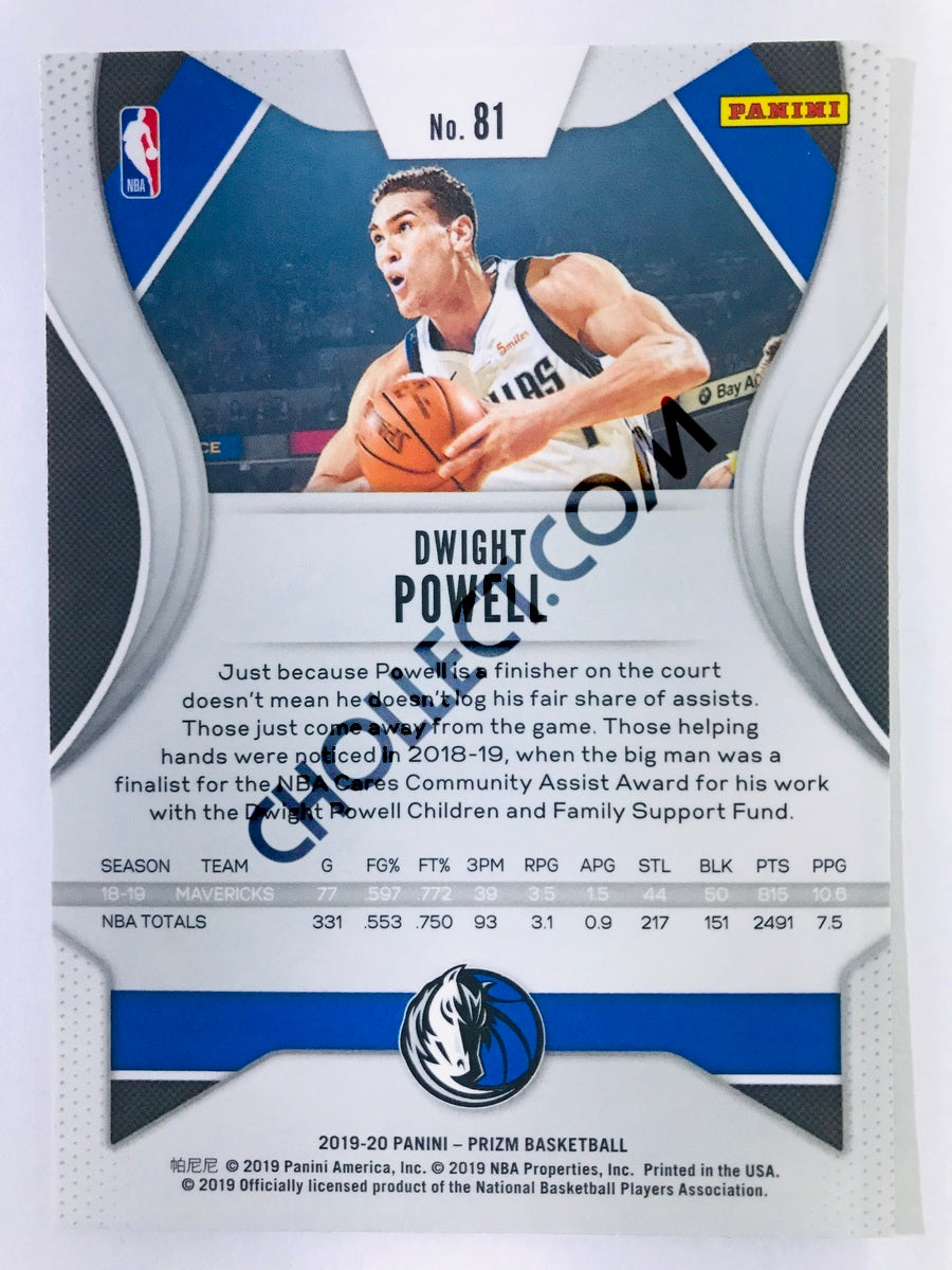 Dwight Powell - Dallas Mavericks 2019-20 Panini Prizm #81