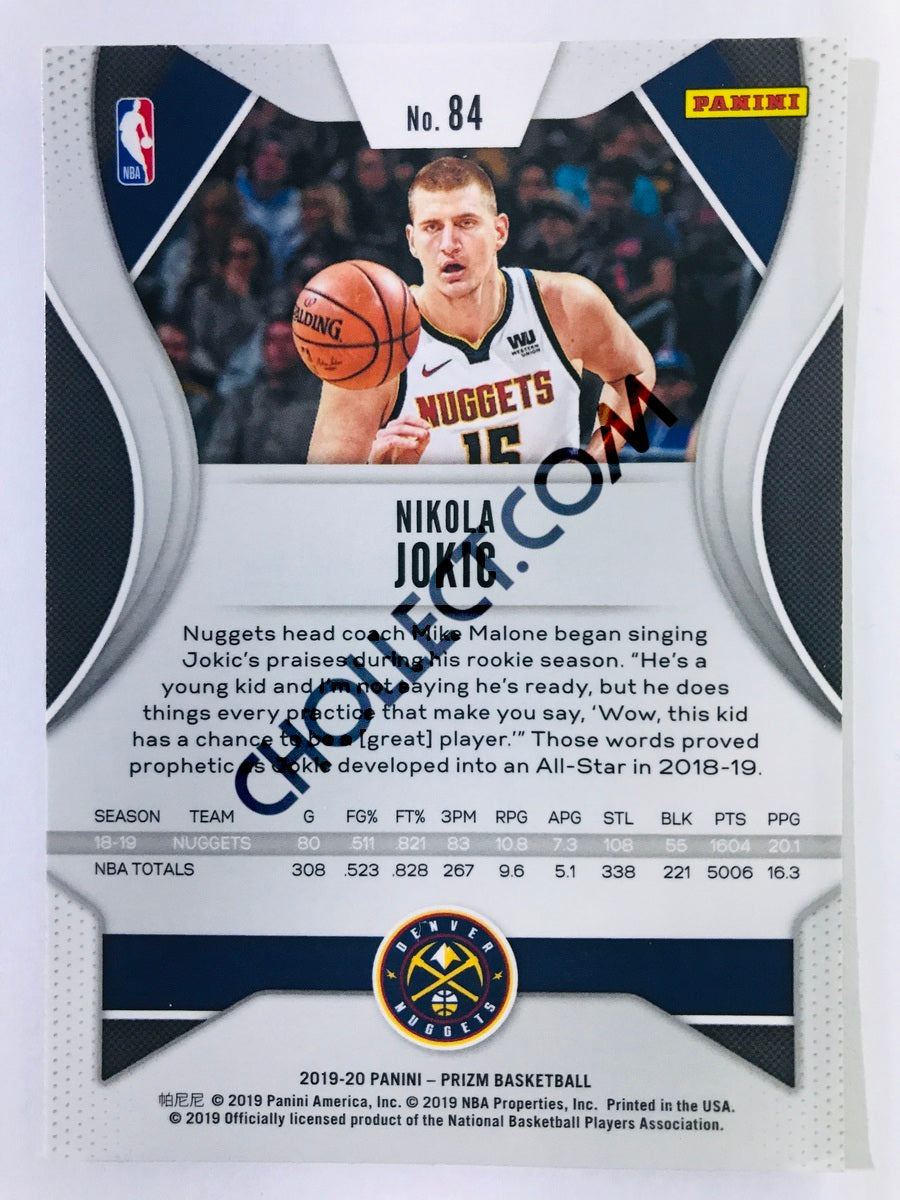 Nikola Jokic - Denver Nuggets 2019-20 Panini Prizm #84