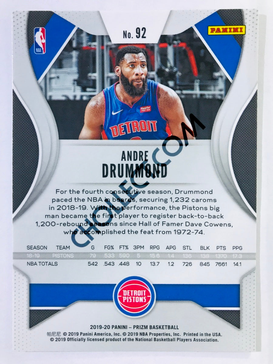 Andre Drummond - Detroit Pistons 2019-20 Panini Prizm #92