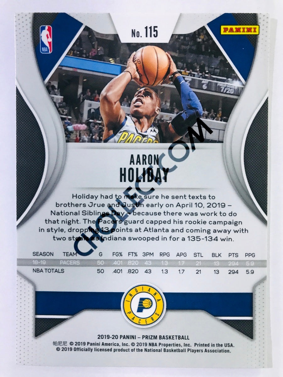 Aaron Holiday - Indiana Pacers 2019-20 Panini Prizm #115