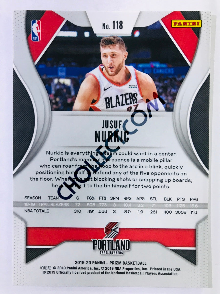 Jusuf Nurkic - Portland Trail Blazers 2019-20 Panini Prizm #118