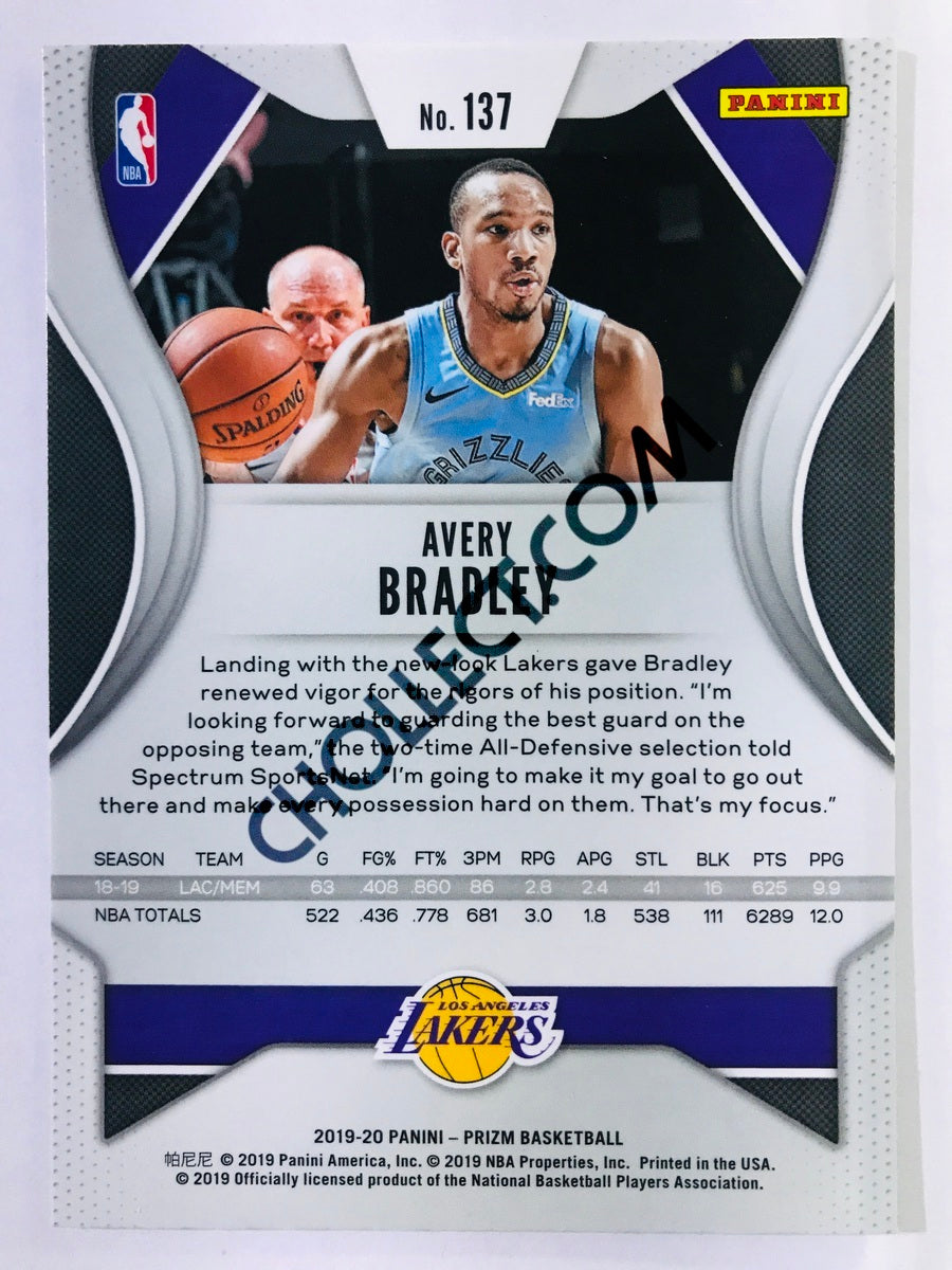 Avery Bradley - Los Angeles Lakers 2019-20 Panini Prizm #137