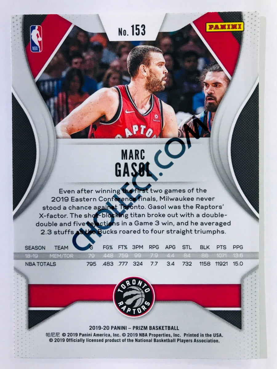 Marc Gasol - Toronto Raptors 2019-20 Panini Prizm #153