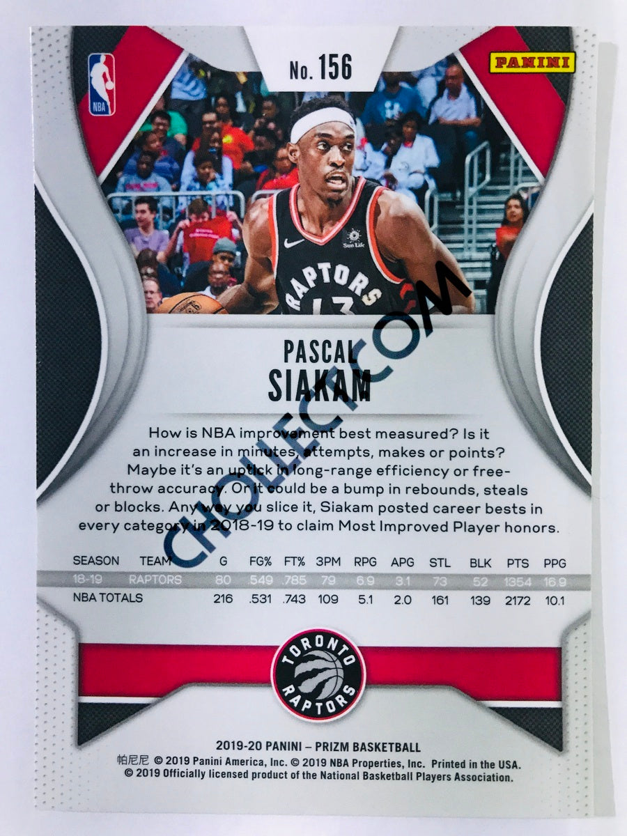 Pascal Siakam - Toronto Raptors 2019-20 Panini Prizm #156