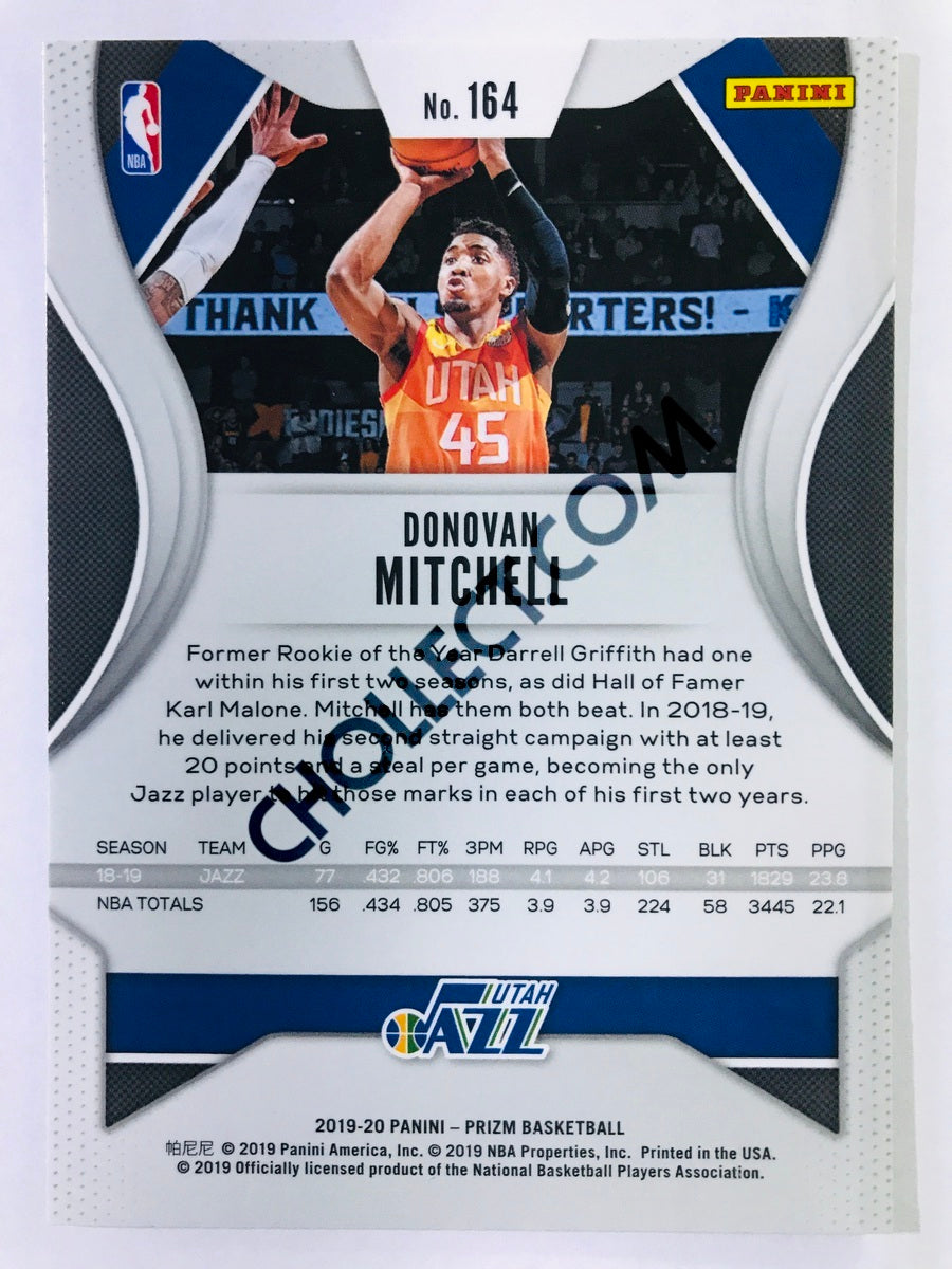 Donovan Mitchell - Utah Jazz 2019-20 Panini Prizm #164