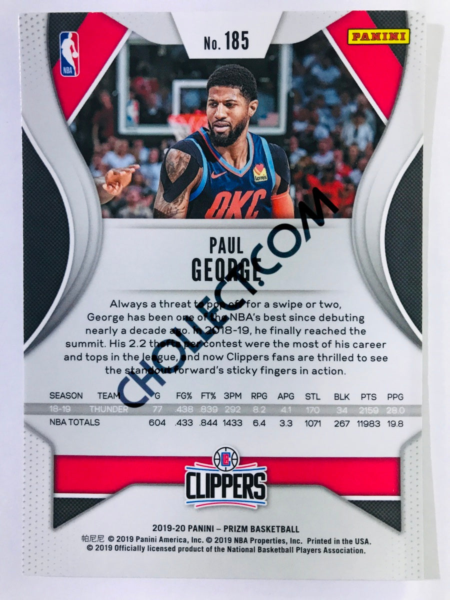 Paul George 2019-20 Los Angeles Clippers Black Jersey