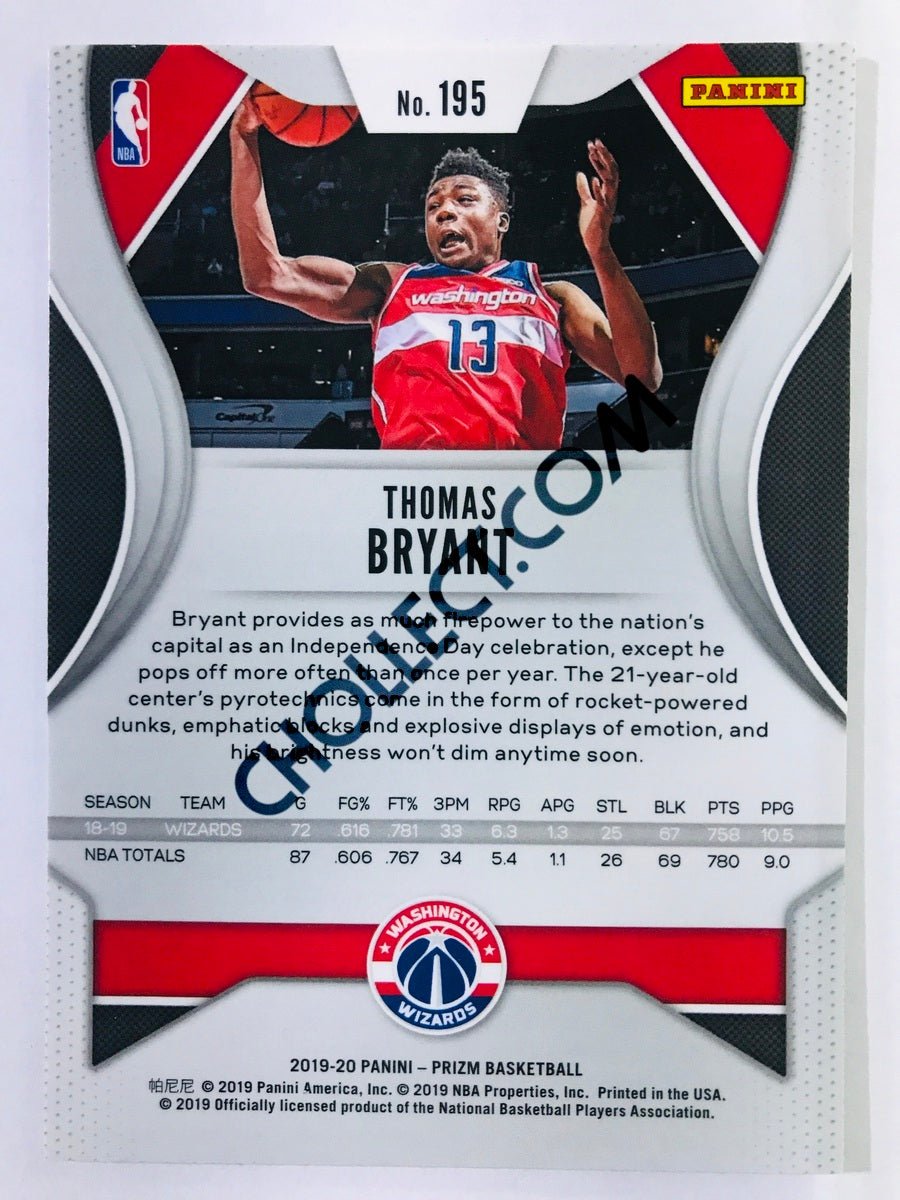 Thomas Bryant - Washington Wizards 2019-20 Panini Prizm #195