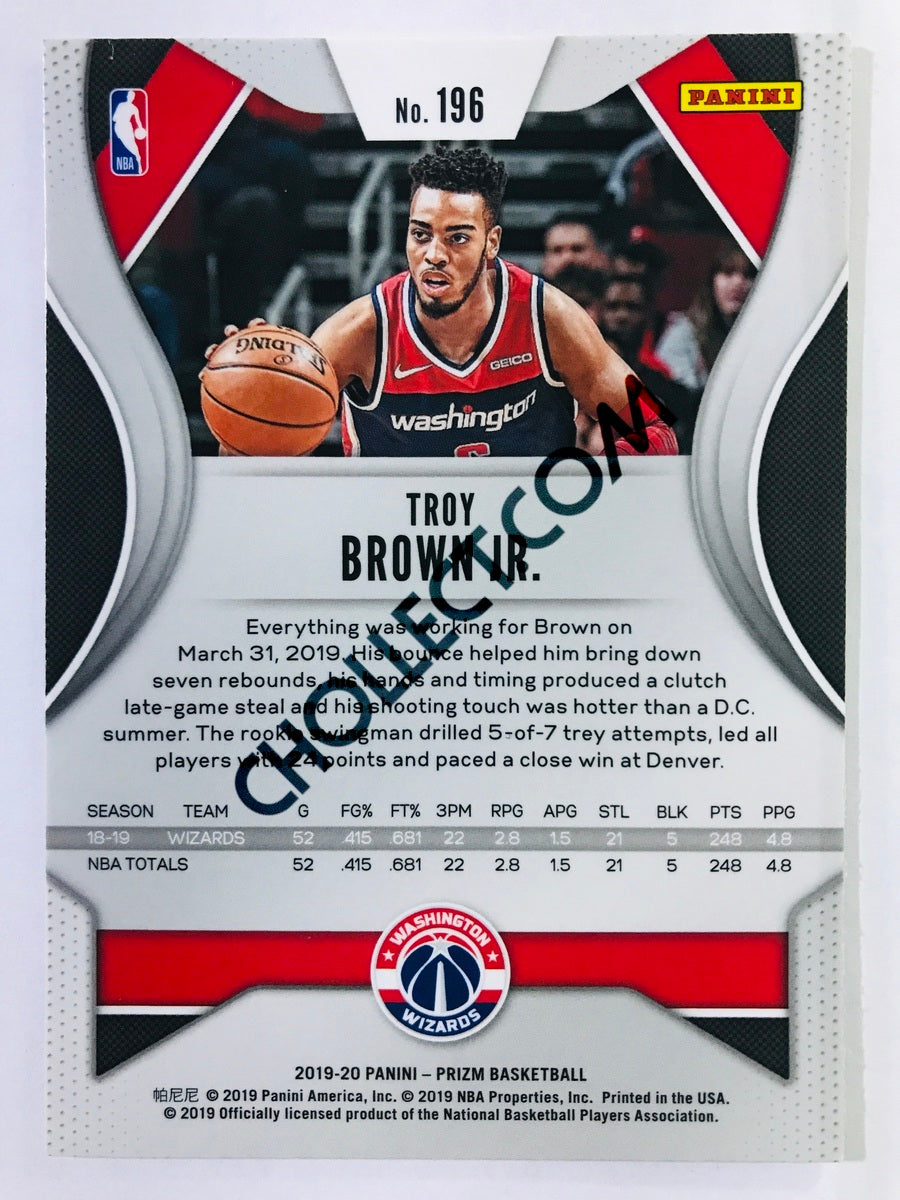 Troy Brown Jr. - Washington Wizards 2019-20 Panini Prizm #196