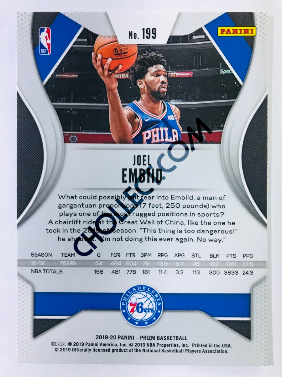 Joel Embiid - Philadelphia 76ers 2019-20 Panini Prizm #199