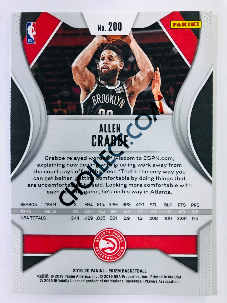 Allen Crabbe - Atlanta Hawks 2019-20 Panini Prizm #200