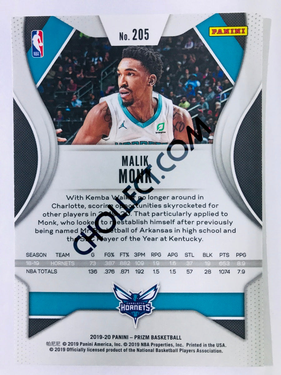 Malik Monk - Charlotte Hornets 2019-20 Panini Prizm #205