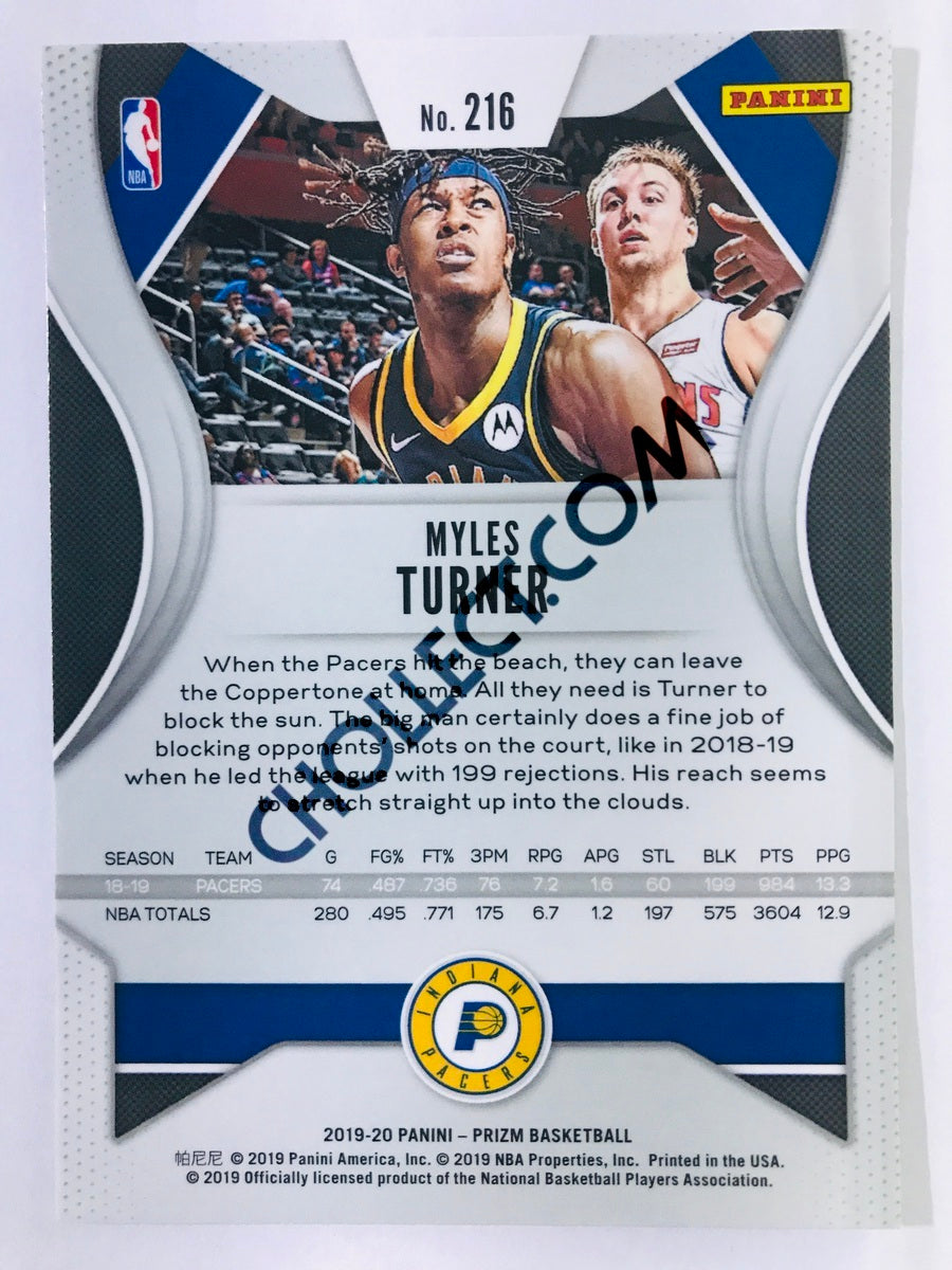 Myles Turner - Indiana Pacers 2019-20 Panini Prizm #216