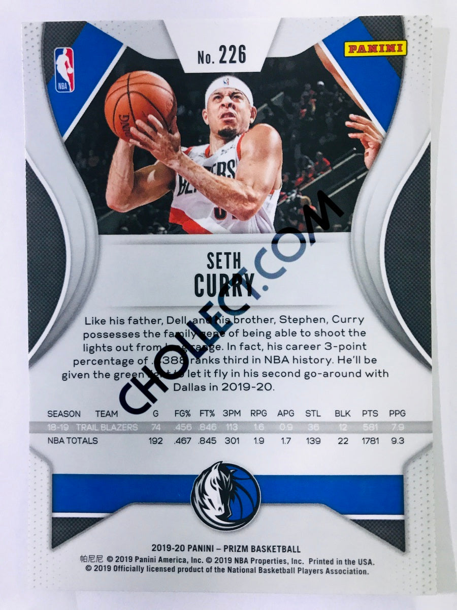 Seth Curry - Dallas Mavericks 2019-20 Panini Prizm #226