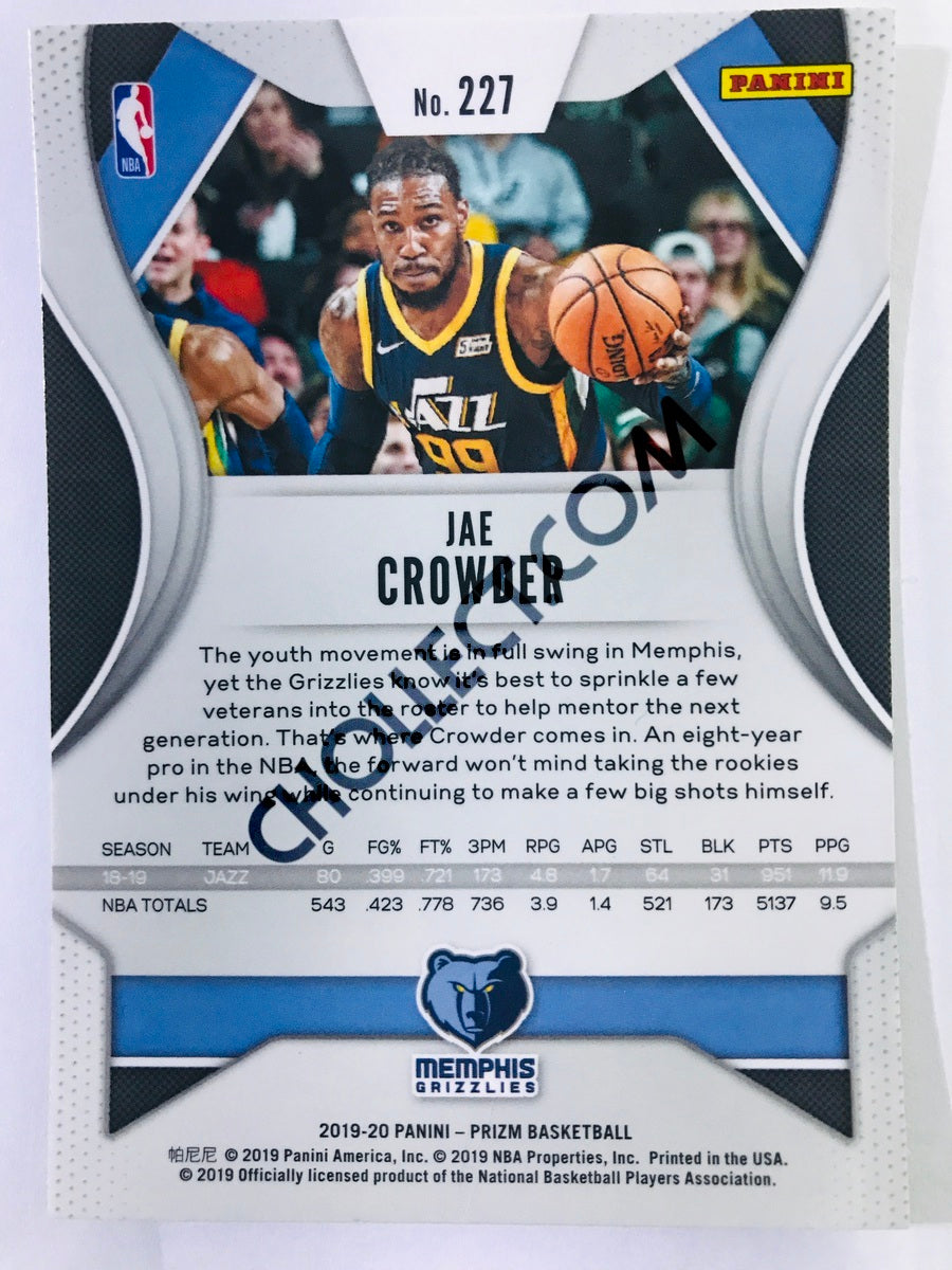 Jae Crowder - Memphis Grizzlies 2019-20 Panini Prizm #227