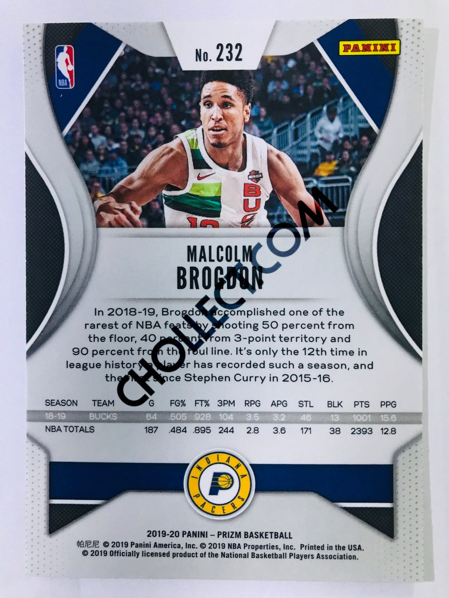 Malcolm Brogdon - Indiana Pacers 2019-20 Panini Prizm #232