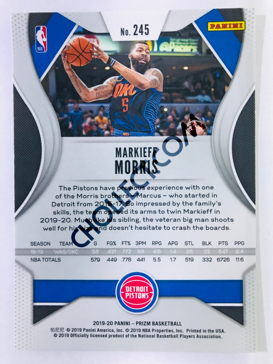 Markieff Morris - Detroit Pistons 2019-20 Panini Prizm #245