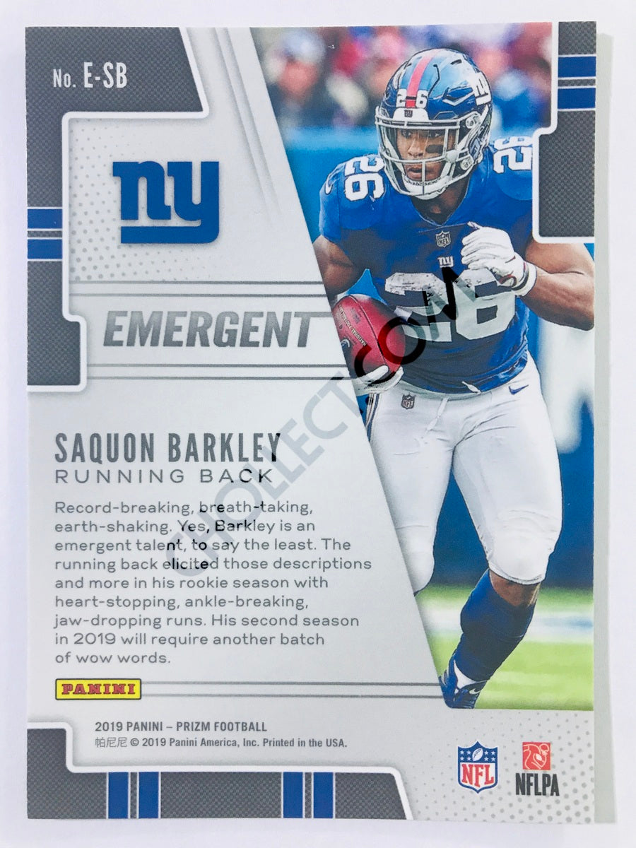 Saquon Barkley - New York Giants 2019-20 Panini Prizm Emergent Insert #4