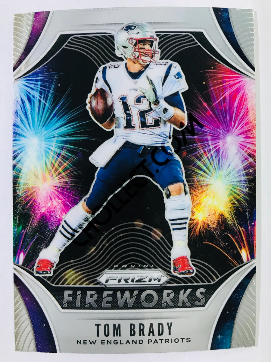 Tom Brady - New England Patriots 2019-20 Panini Prizm Fireworks Insert #4