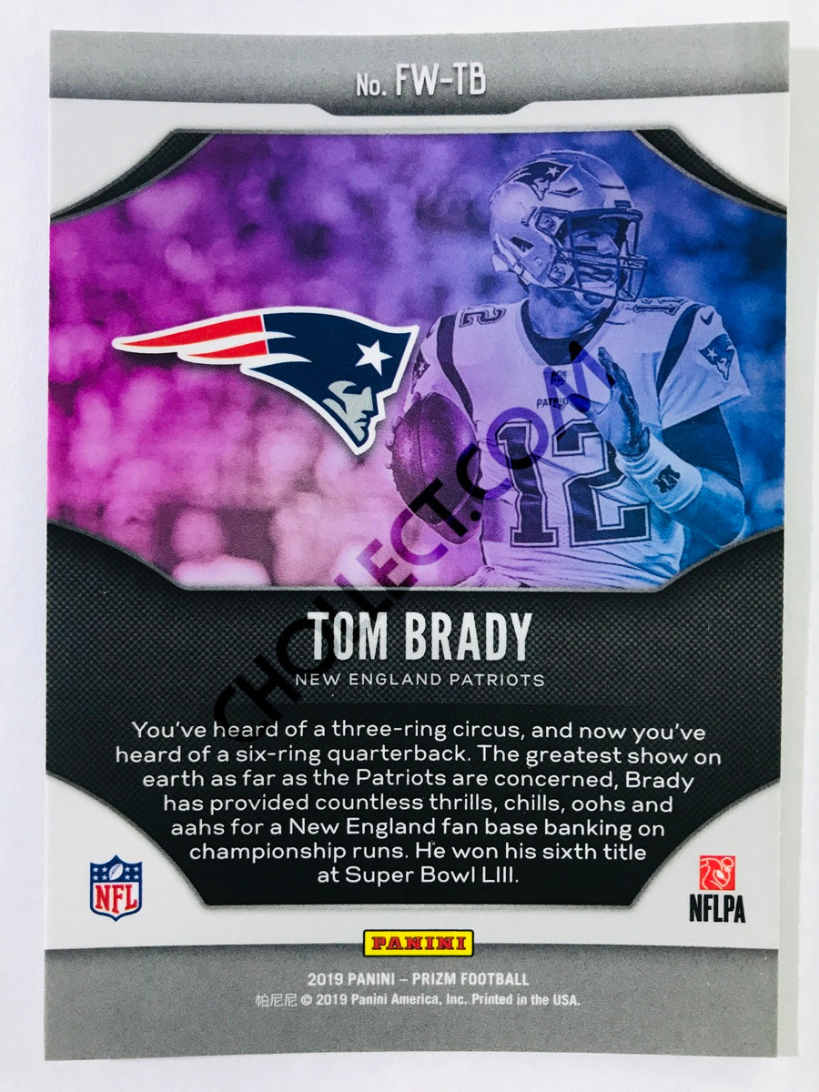 Tom Brady - New England Patriots 2019-20 Panini Prizm Fireworks Insert #4