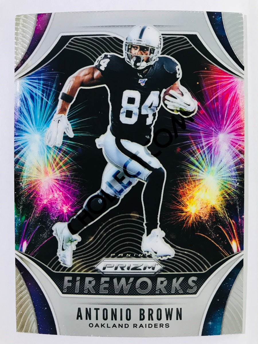 Antonio Brown - Oakland Raiders 2019-20 Panini Prizm Fireworks Insert #9