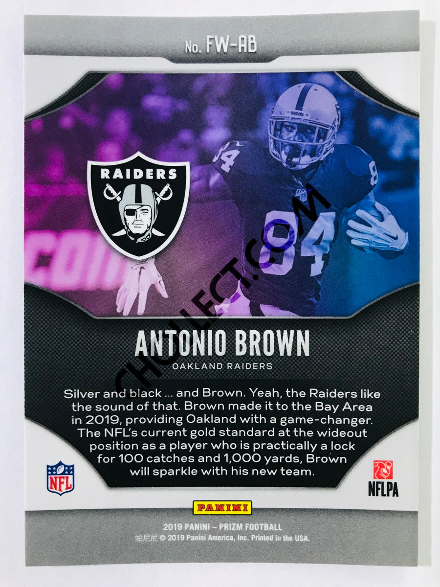 Antonio Brown - Oakland Raiders 2019-20 Panini Prizm Fireworks Insert #9