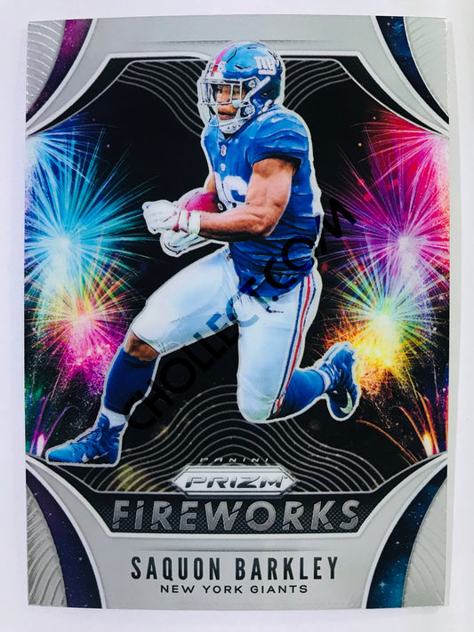 Saquon Barkley - New York Giants 2019-20 Panini Prizm Fireworks Insert #14