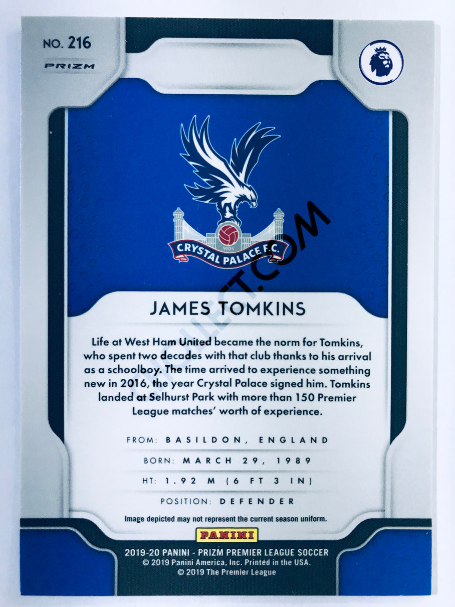 James Tomkins - Crystal Palace 2019-20 Panini Prizm Premier League Multicolor Parallel #216