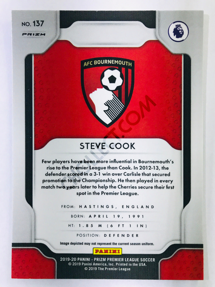 Steve Cook - AFC Bournemouth  2019-20 Panini Prizm Premier League Hyper Parallel #137