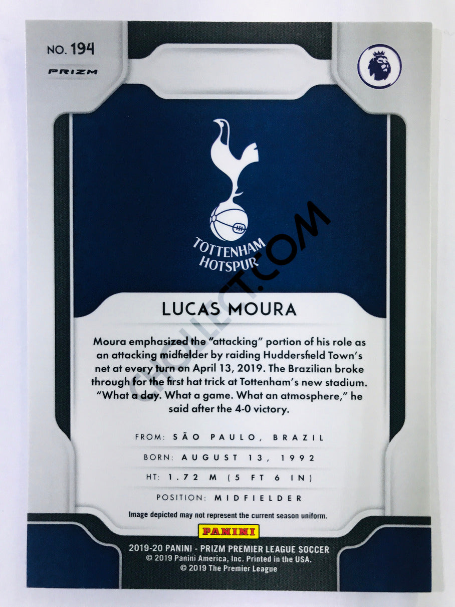 Lucas Moura - Tottenham Hotspur 2019-20 Panini Prizm Premier League Hyper Parallel #194