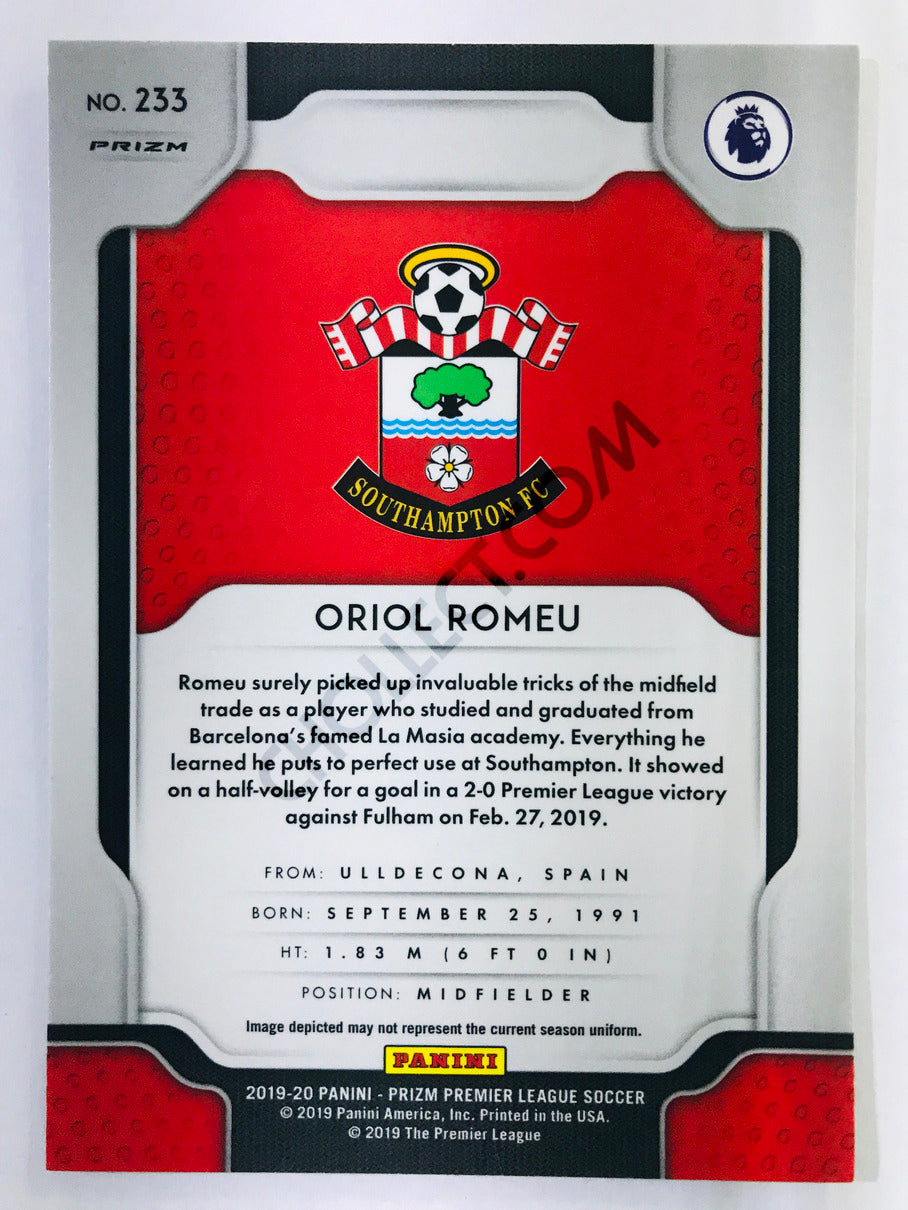 Oriol Romeu - Southampton 2019-20 Panini Prizm Premier League Hyper Parallel #233