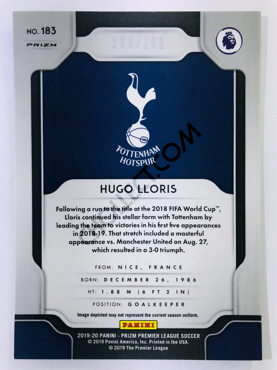 Hugo Lloris - Tottenham Hotspur 2019-20 Panini Prizm Premier League #183 Base Blue Parallel /199