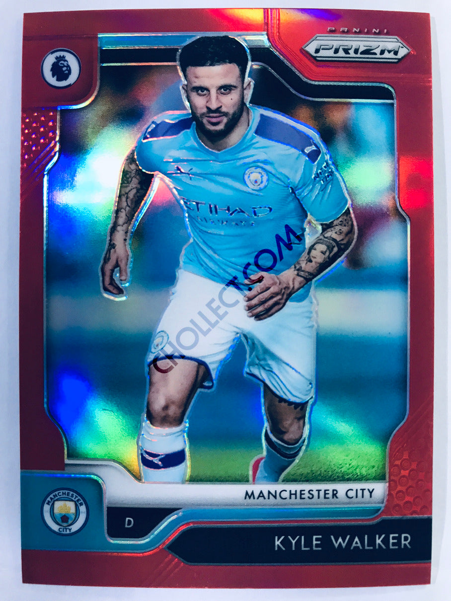 Kyle Walker - Manchester City 2019-20 Panini Prizm Premier League #151 Base Red Parallel /149