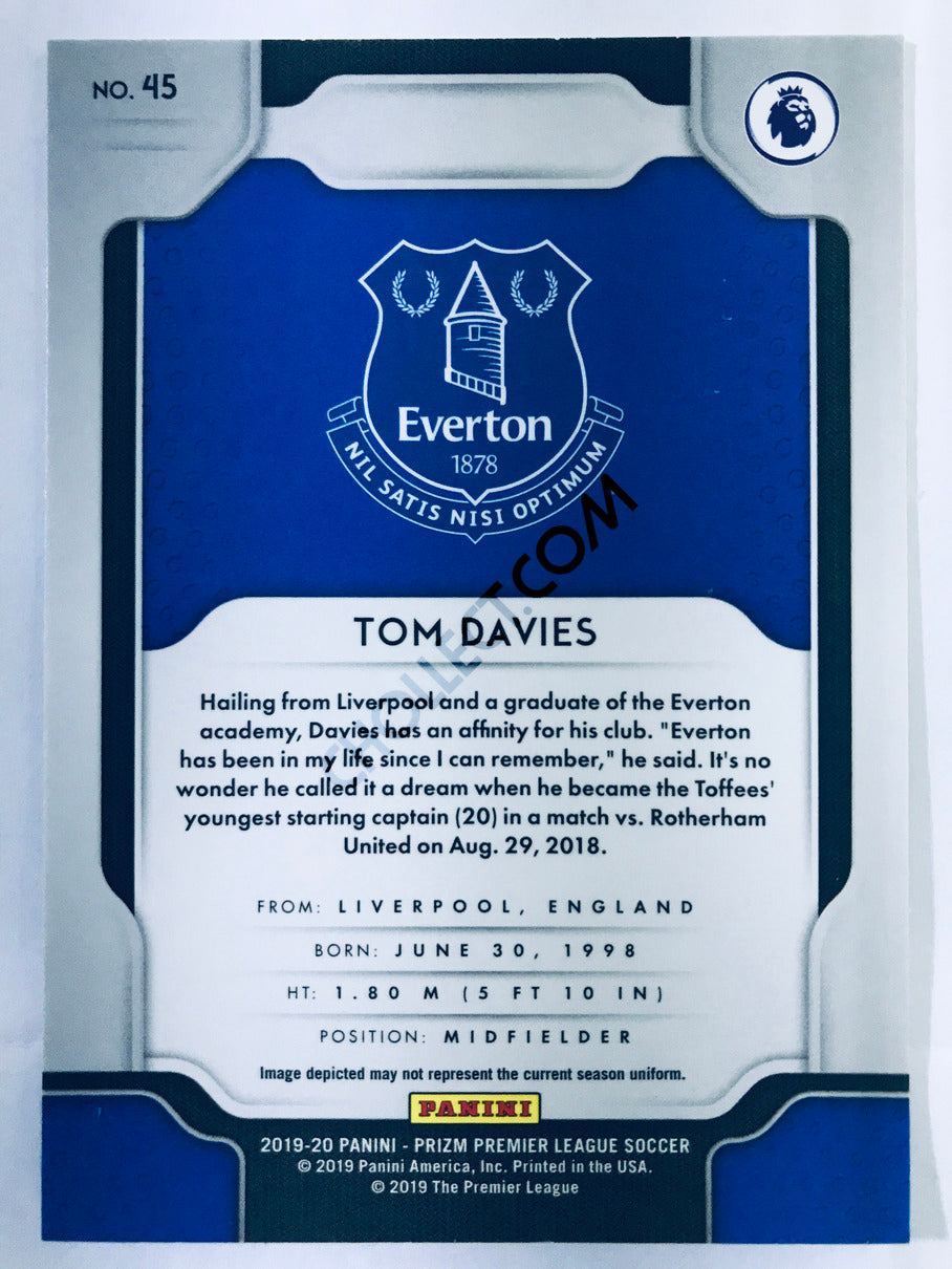 Tom Davies - Everton 2019-20 Panini Prizm Premier League #45