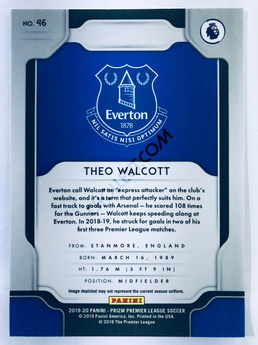 Theo Walcott - Everton 2019-20 Panini Prizm Premier League #46