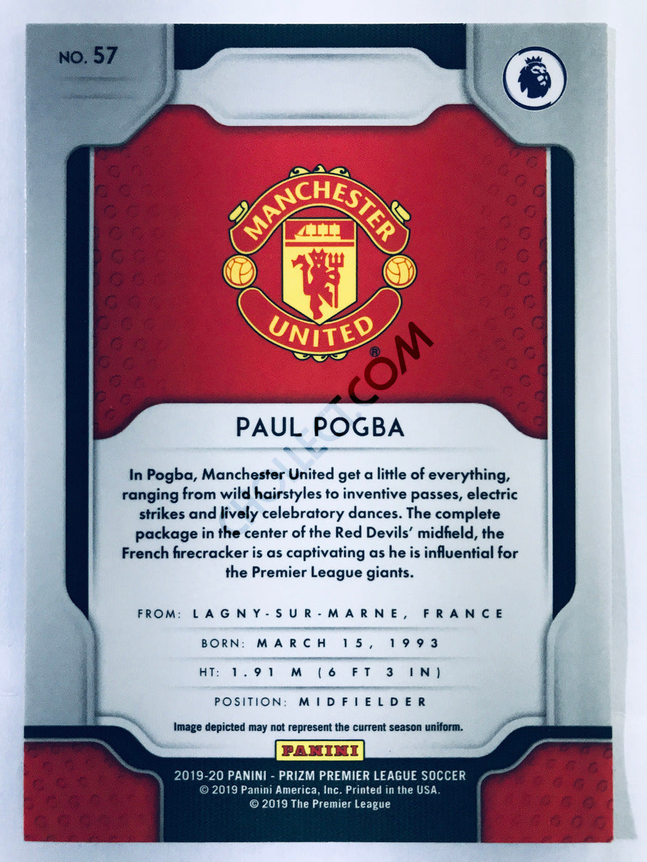 Paul Pogba - Manchester United 2019-20 Panini Prizm Premier League #57