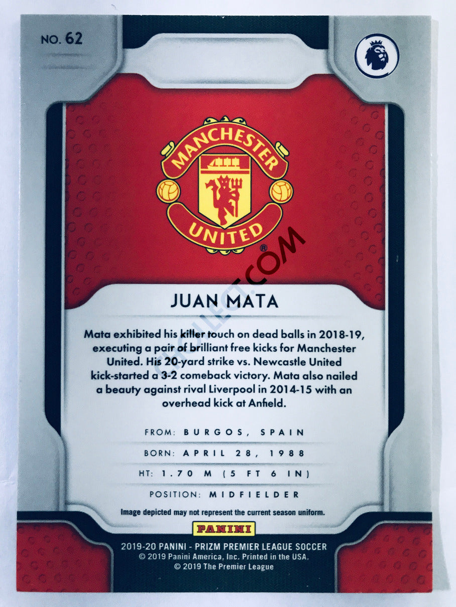 Juan Mata - Manchester United 2019-20 Panini Prizm Premier League #62