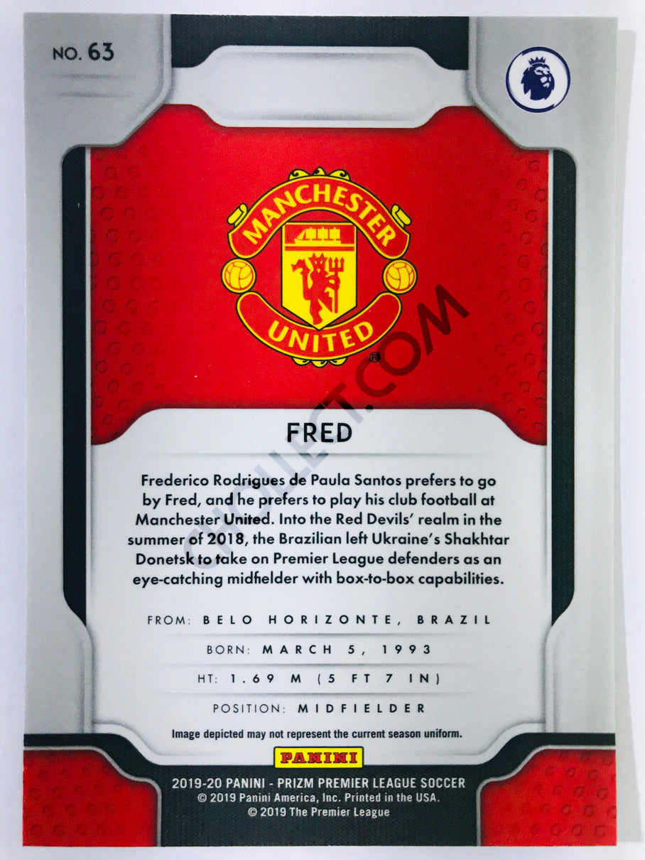 Fred - Manchester United 2019-20 Panini Prizm Premier League #63