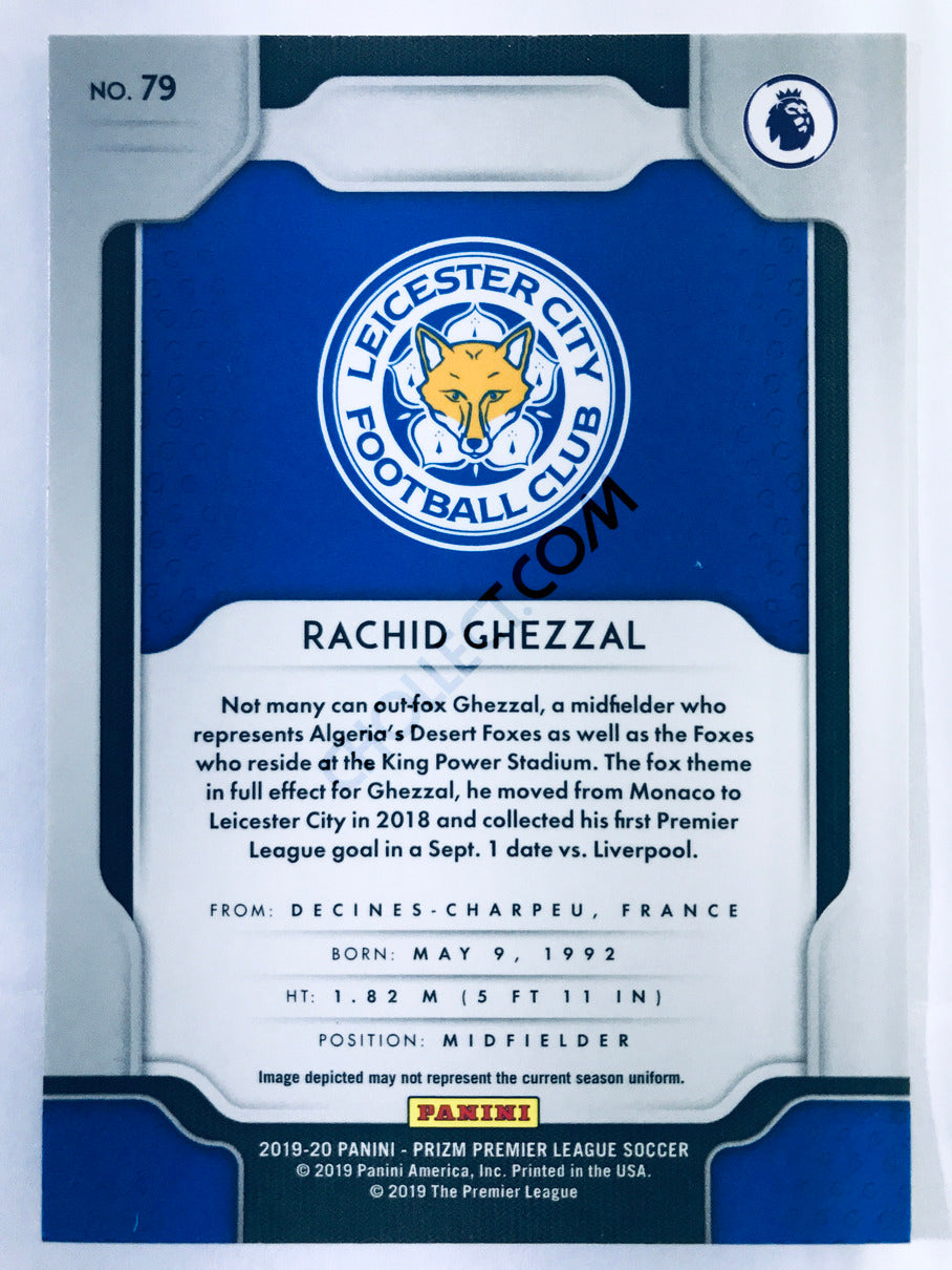 Rachid Ghezzal - Leicester City 2019-20 Panini Prizm Premier League #79