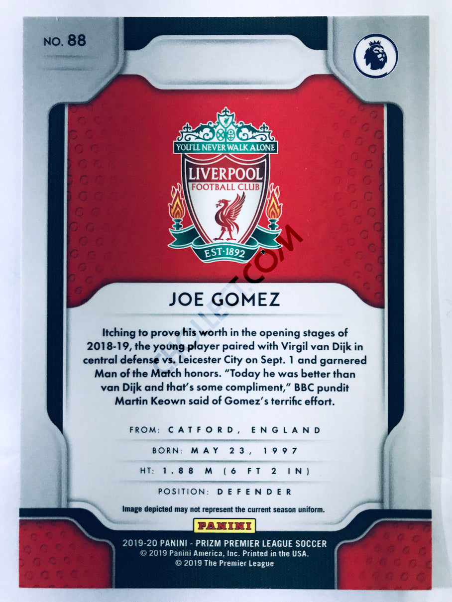 Joe Gomez - Liverpool FC 2019-20 Panini Prizm Premier League #88