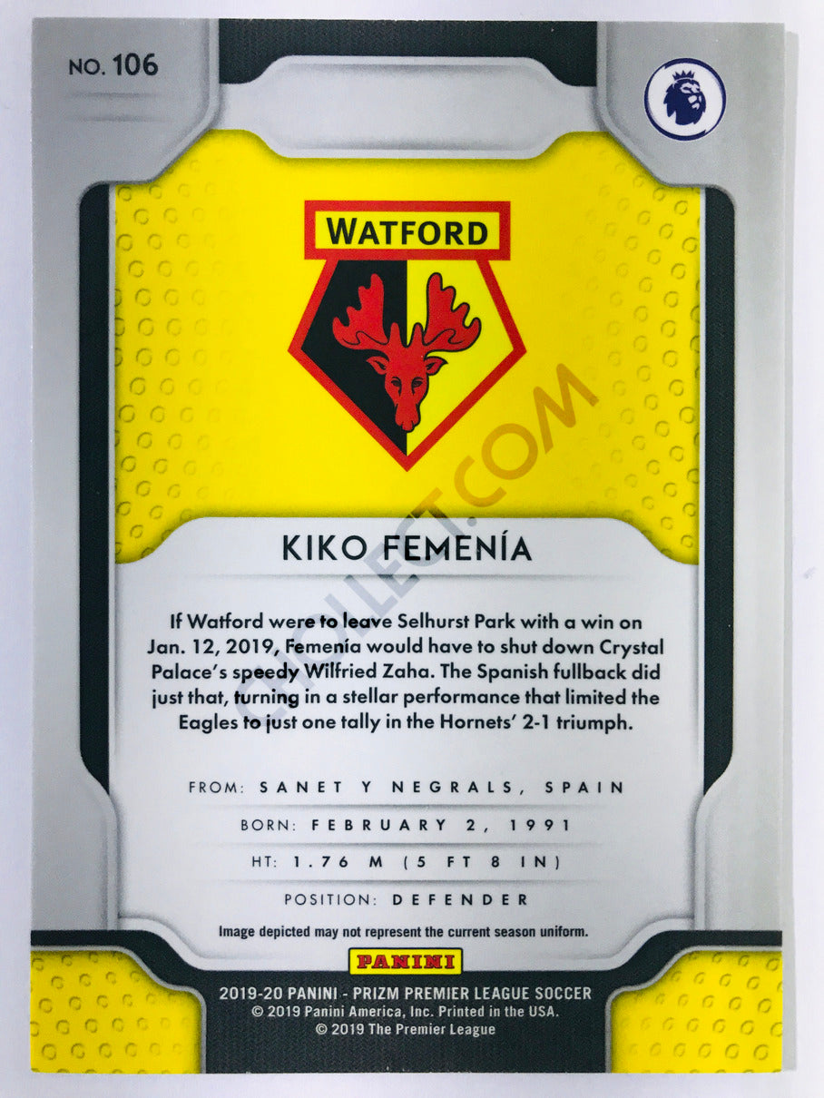 Kiko Femenia - Watford 2019-20 Panini Prizm Premier League #106