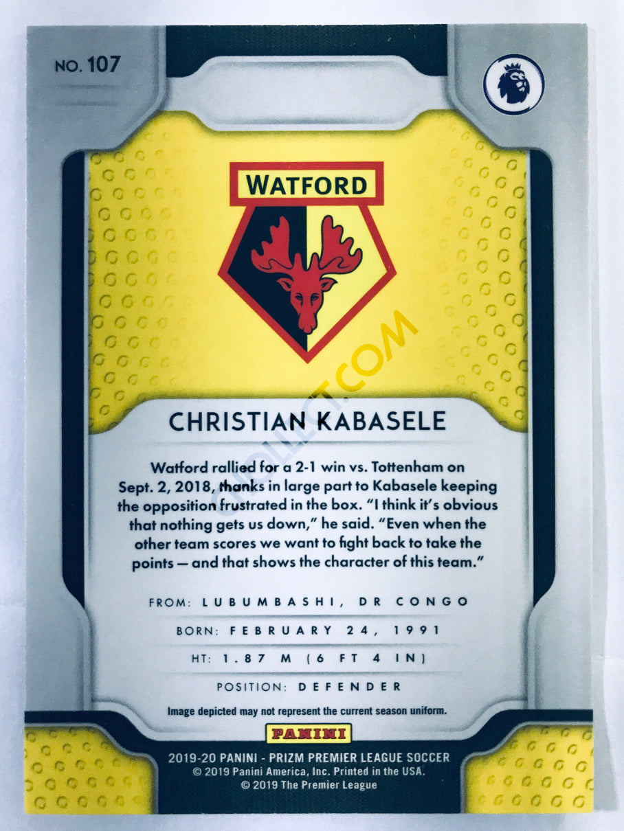 Christian Kabasele - Watford 2019-20 Panini Prizm Premier League RC Rookie #107