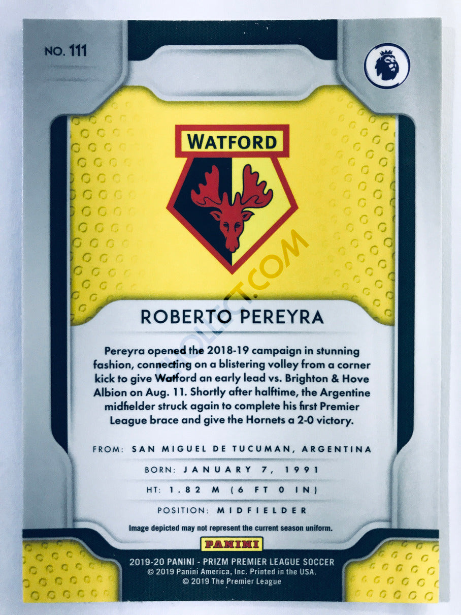 Roberto Pereyra - Watford 2019-20 Panini Prizm Premier League #111