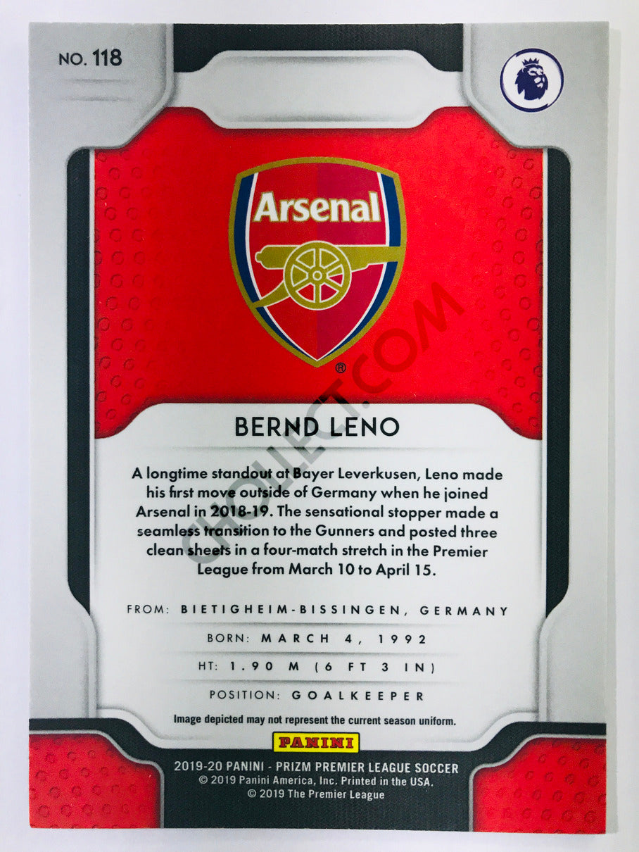 Bernd Leno - Arsenal 2019-20 Panini Prizm Premier League #118