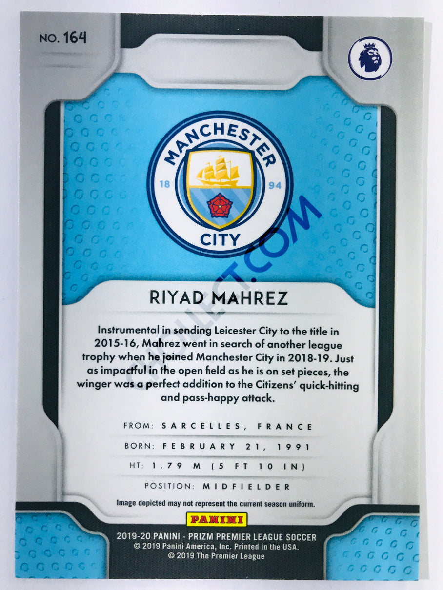 Riyad Mahrez - Manchester City 2019-20 Panini Prizm Premier League #164